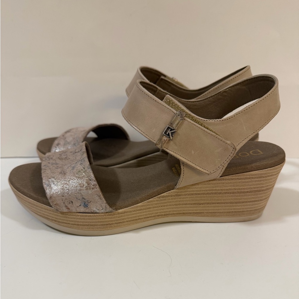 DorKing by Fluchos Leather Made in Spain Velcro Sandals Size 39 EUC